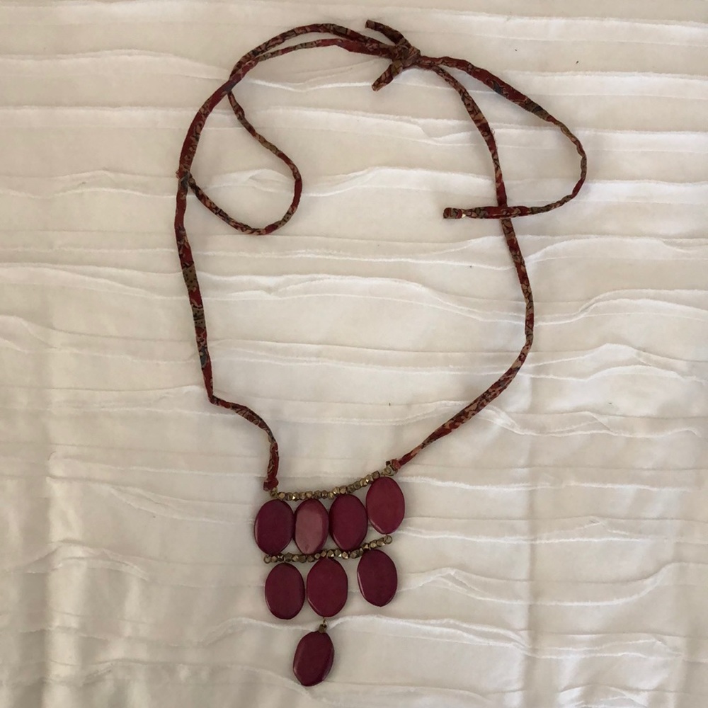 Long statement necklace